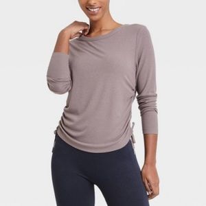 Joy Lab Ruched Side Top